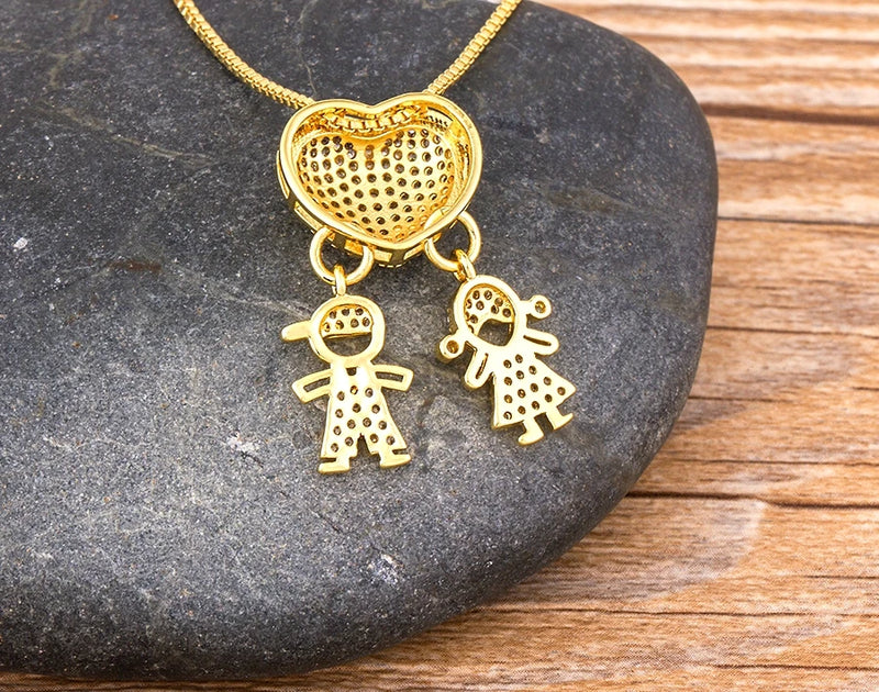 Colar Amor de Mãe Banhado a Ouro 18K