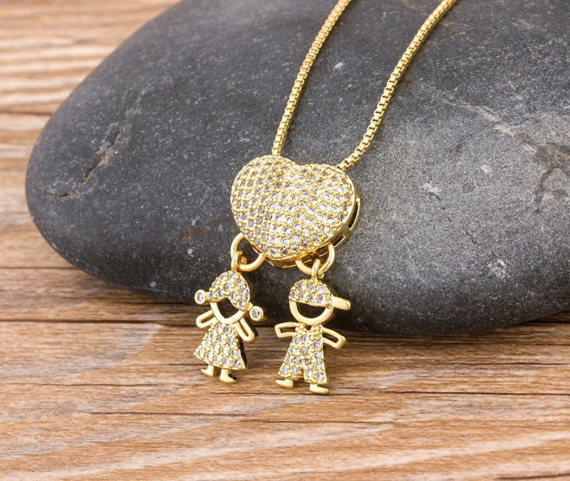 Colar Amor de Mãe Banhado a Ouro 18K