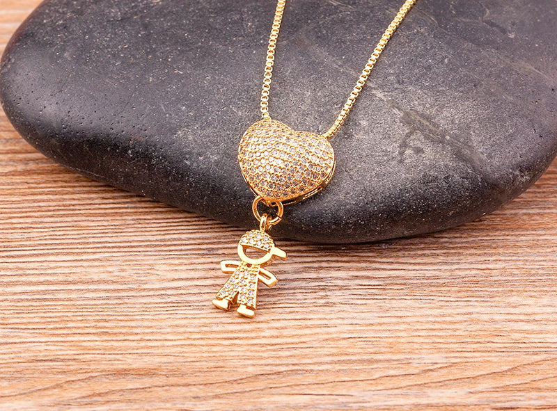 Colar Amor de Mãe Banhado a Ouro 18K