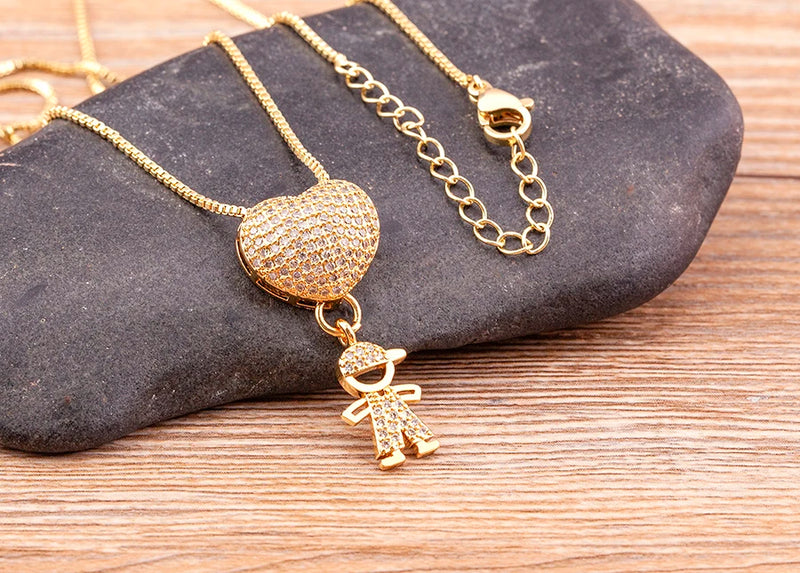 Colar Amor de Mãe Banhado a Ouro 18K