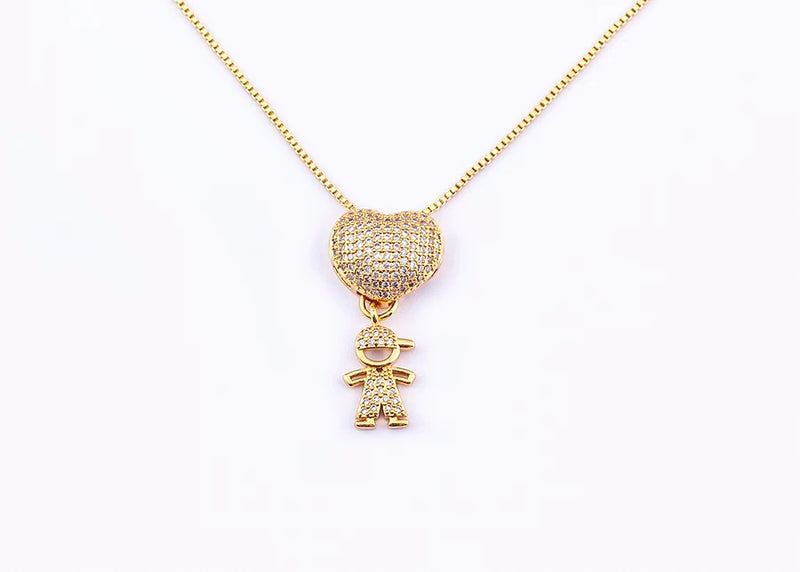 Colar Amor de Mãe Banhado a Ouro 18K