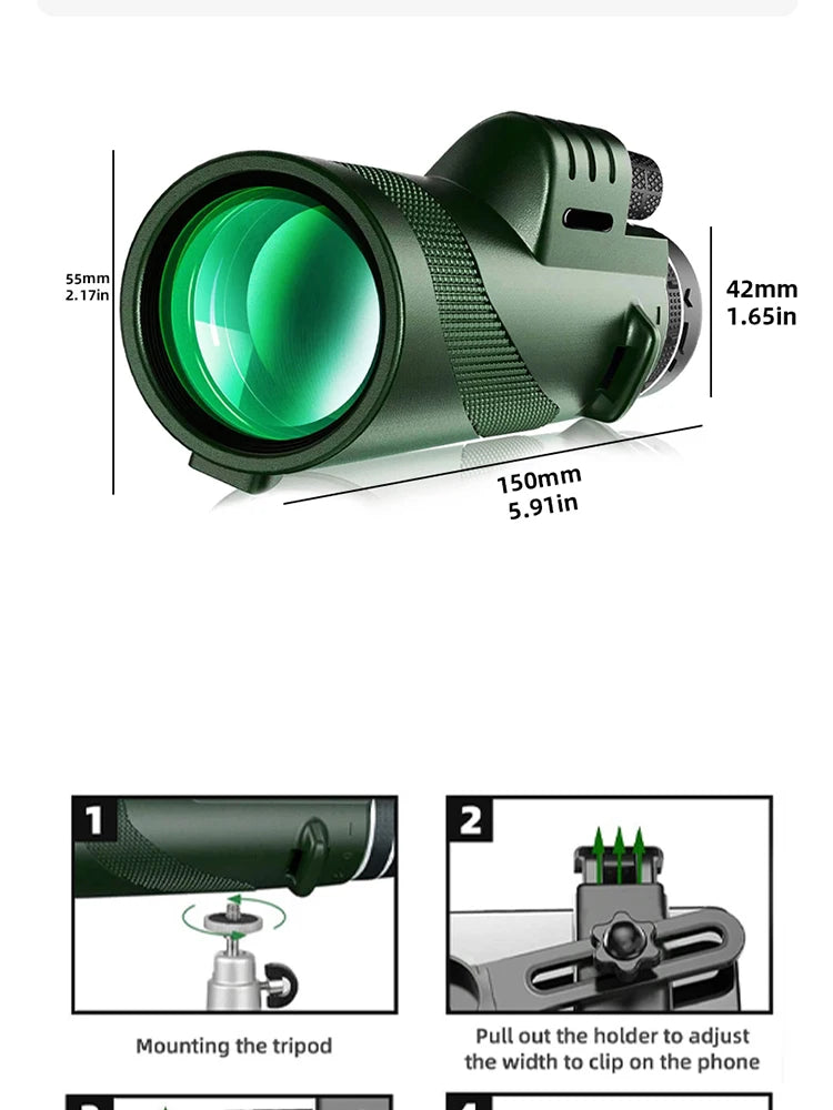 Monóculo Ultra Zoom Titanium