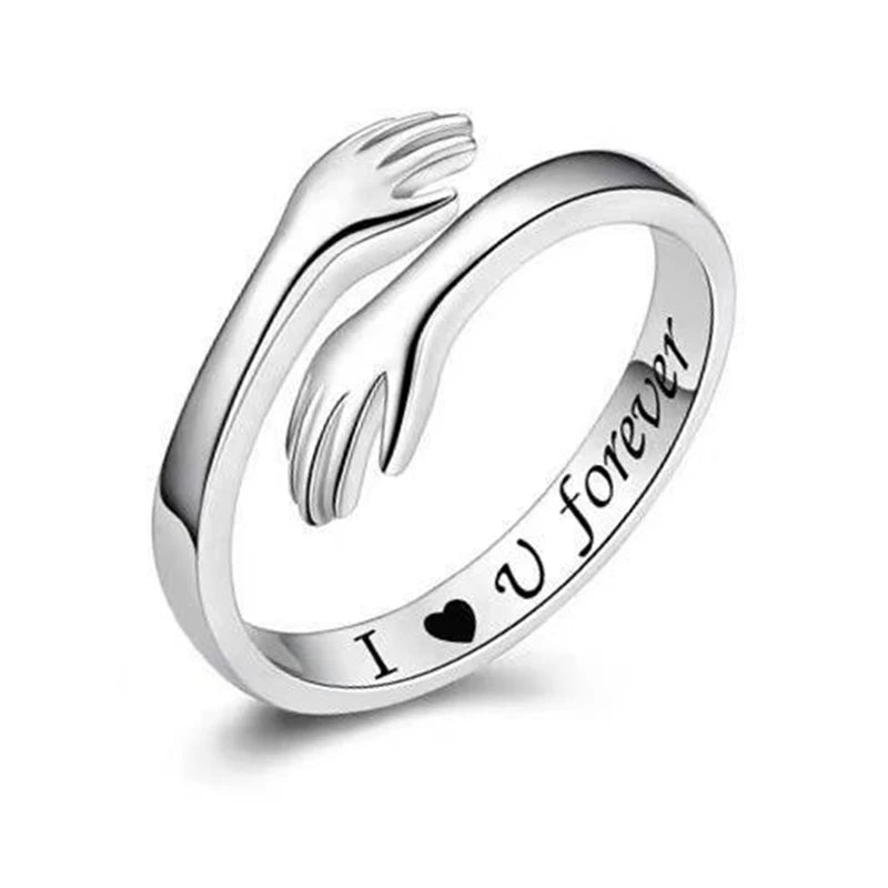 Dobre o Amor com o Anel de Abraço em Prata 925! 💍🤍 Compre 1 e Leve 2