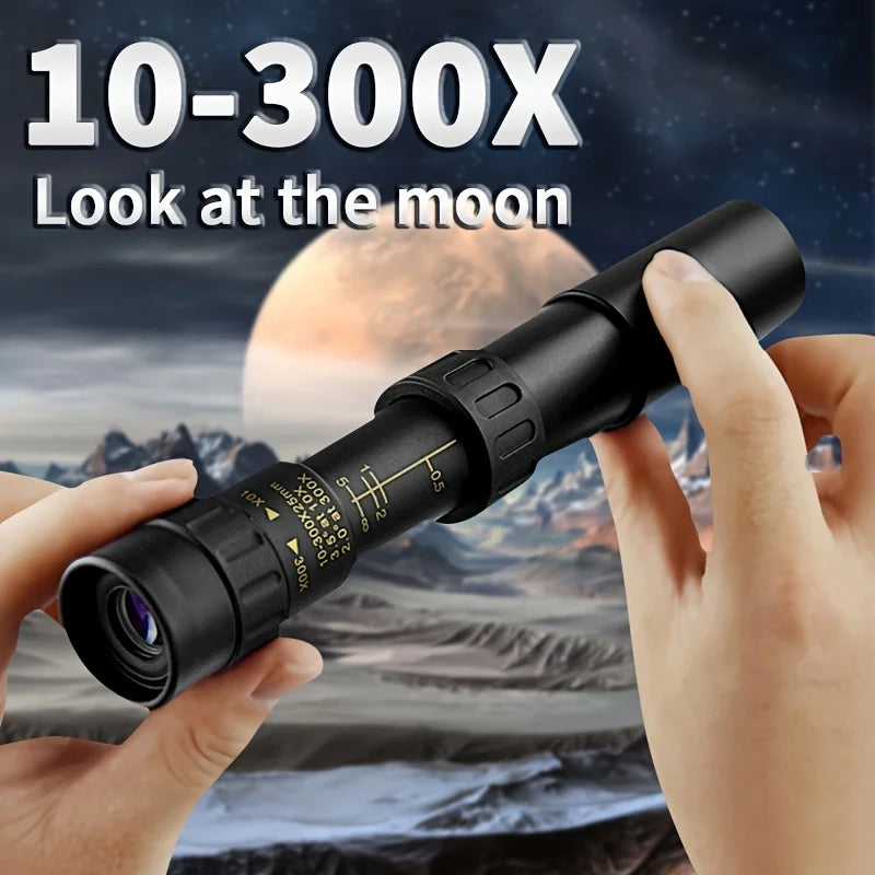 Telescópio Monocular de Zoom 10-300x40 HD